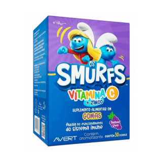 VITAMINA C + ZINCO SMURFS COM30 GOMAS SABOR UVA