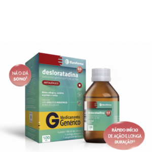 DESLORATADINA 0,5MG/ML XAROPE COM 100ML EUROFARMA