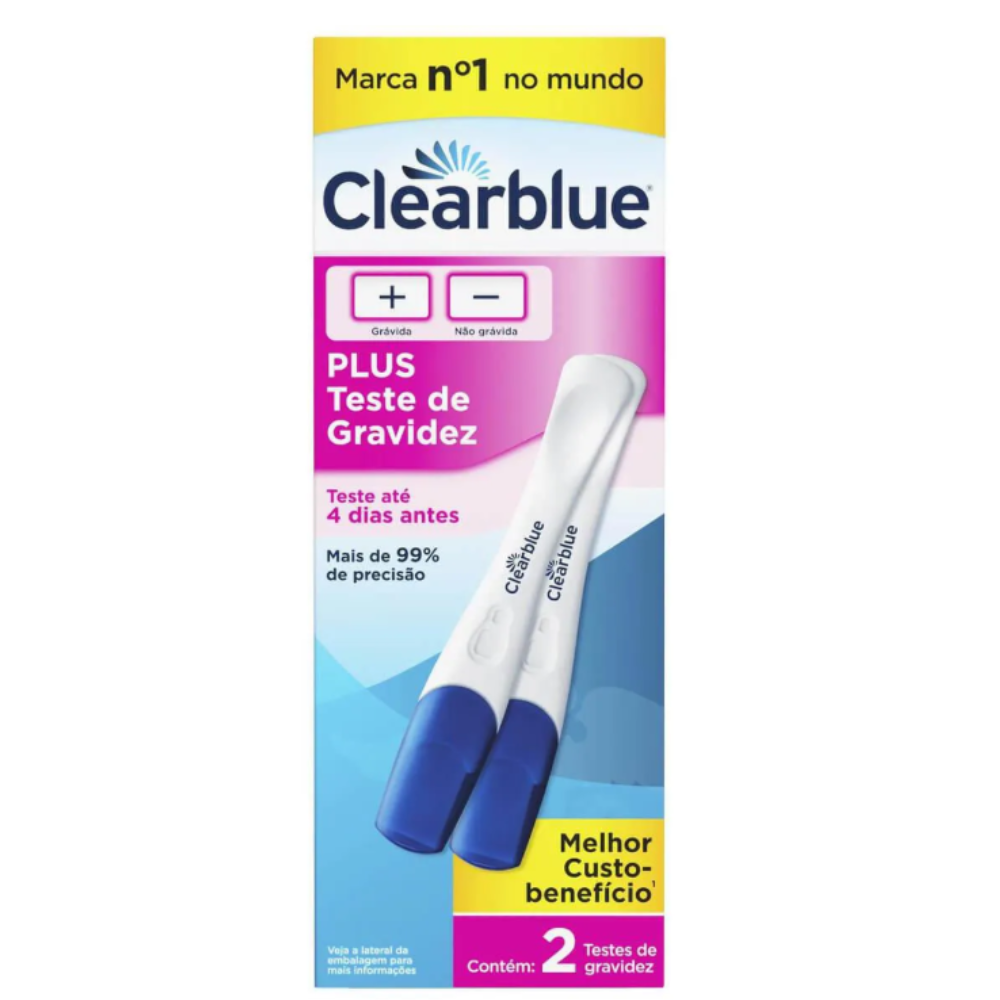 TESTE DE GRAVIDEZ CLEARBLUE DETECCAO RAPIDA 2 UNIDADES - Imagem 3