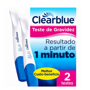TESTE DE GRAVIDEZ CLEARBLUE DETECCAO RAPIDA 2 UNIDADES