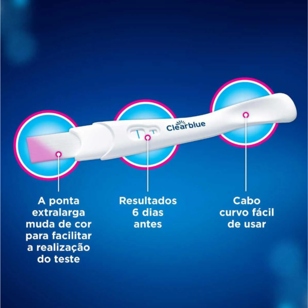 TESTE DE GRAVIDEZ CLEARBLUE SAIBA ANTES 1 UNIDADE - Imagem 4