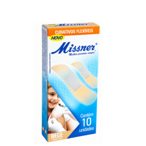 CURATIVO BEGE FLEXIVEIS MISSNER 10 UNIDADES