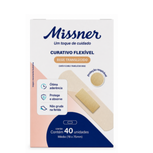 CURATIVO FLEXIVEIS BEGE 40UNIDADES MISSNER