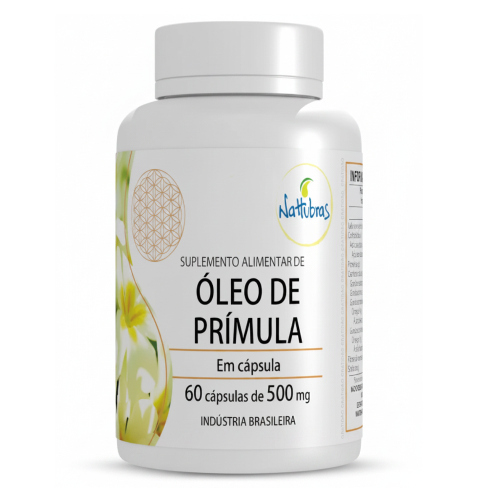 OLEO DE PRIMULA 500MG NATTUBRAS 60 CAPSULAS