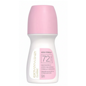 DESODORANTE ANTITRANSPIRANTE ROLL-ON GIOVANNA BABY CLASSIC FEMININO 72H 50ML
