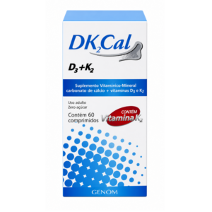 DK2CAL CARBONATO DE CALCIO + COLECALCIFEROL+K2 60COMPRIMIDOS