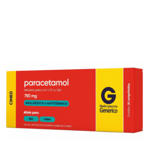 PARACETAMOL 750MG 20 COMPRIMIDOS CIMED