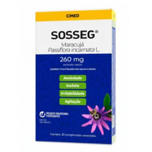 SOSSEG PASSIFLORA 260MG 20 COMPRIMIDOS REVESTIDOS CIMED