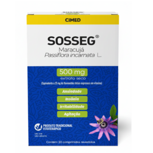 SOSSEG PASSIFLORA INCARNATA L. 500MG 30 COMPRIMIDOS