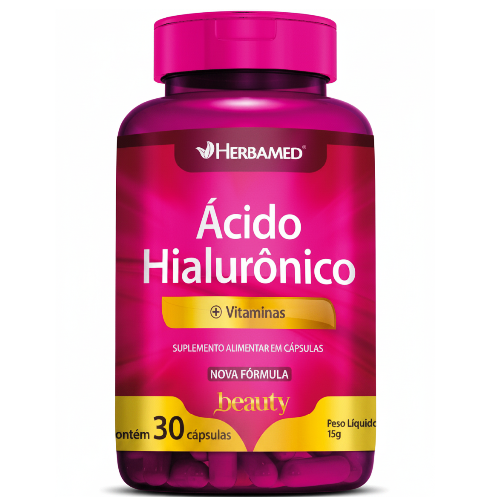 ACIDO HIALURONICO E VITAMINAS 150MG BEAUTY 30 CAPSULAS HERBAMED