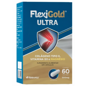 FLEXIGOLD ULTRA COLAGENO TIPO 2 VITAMINA D, E MAGNESIO 60 CAPSULAS HERBAMED