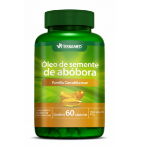 OLEO DE SEMENTE DE ABOBORA 1000MG 60 CAPSULAS HERBAMED