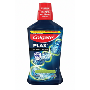 ENXAGUANTE BUCAL SEM ALCOOL COLGATE PLAX ODOR CONTROL 500ML