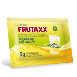 Frutaxx Efervescente 5g Com 1 Sachê Sabor Abacaxi antiácido, alívio da azia e má digestão