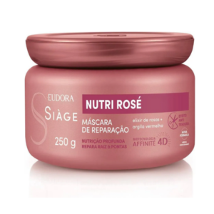 MASCARA REPARACAO CAPILAR EUDORA SIAGE NUTRI ROSE 4D 250G