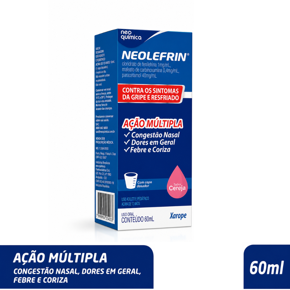 ANTIGRIPAL NEOLEFRIN CEREJA XAROPE 60ML