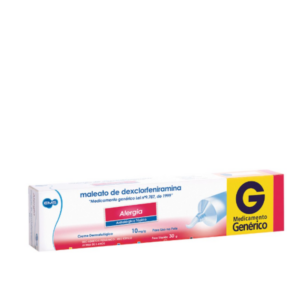 MALEATO DE DEXCLORFENIRAMINA 10MG/G CREME DERMATOLOGICO 30G EMS