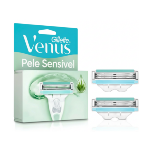 CARGA PARA APARELHO DE DEPILAR GILLETTE VENUS PELE SENSIVEL 2 UNIDADES