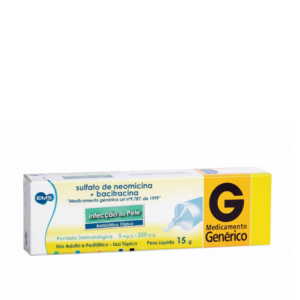 SULFATO DE NEOMICINA 5MG + BACITRACINA 250UI POMADA DERMATOLOGICA 15G EMS