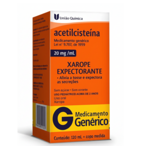ACETILCISTEINA 20GM/ML XAROPE 120ML UNIAO QUIMICA