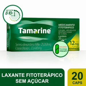 LAXANTE FITOTERAPICO TAMARINE 12MG 20 CAPSULAS
