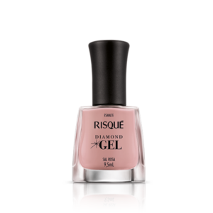 ESMALTE RISQUE DIAMOND GEL SAL ROSA HIPOALERGENICO COM 9,5ML