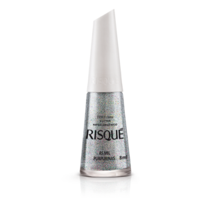 ESMALTE RISQUE AS MIL PURPURINAS EFEITO GLITTER 8ML
