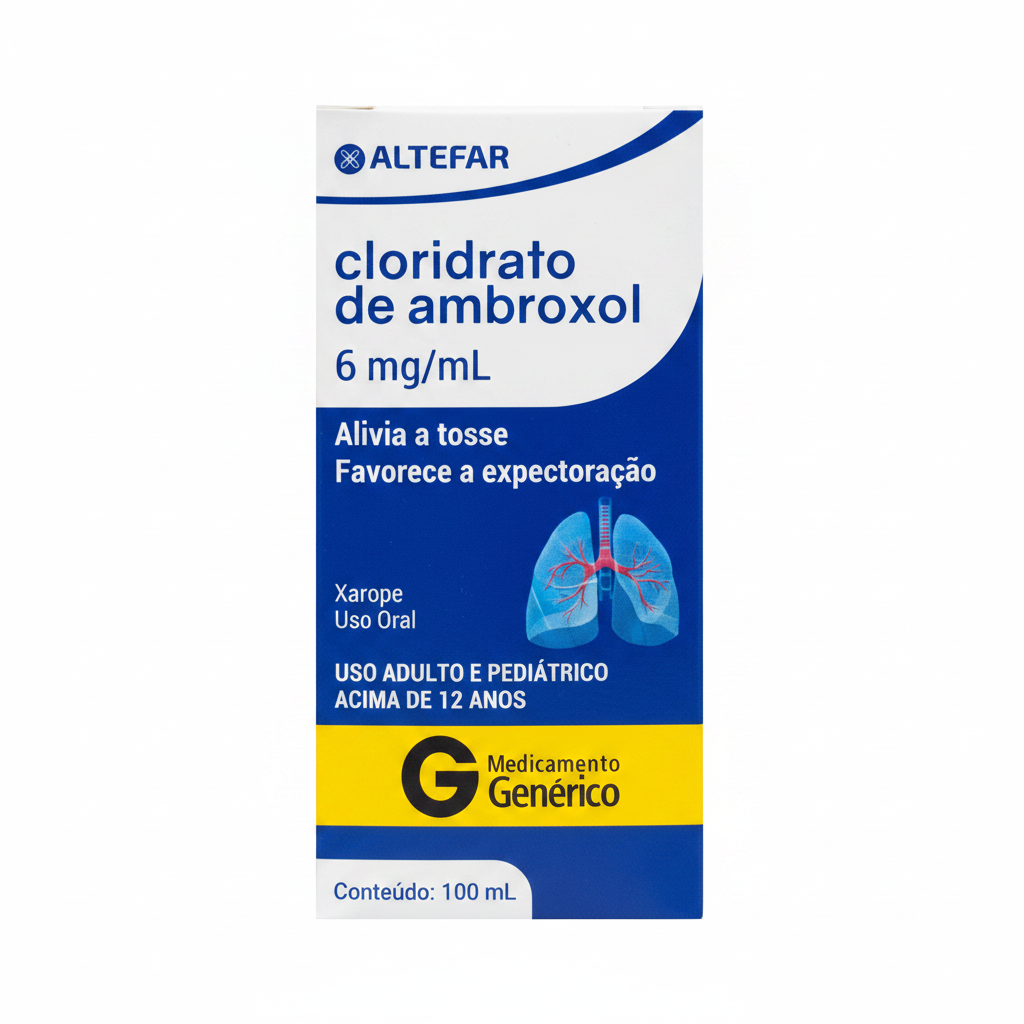 CLORIDRATO DE AMBROXOL 30MG/5ML XAROPE 120ML BELFAR/ALTEFAR