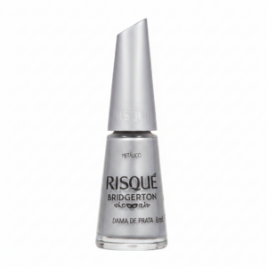 ESMALTE METALICO RISQUE BRIDGERTON DAMA DE PRATA 8ML