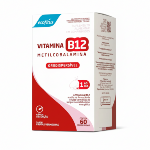 VITAMINA B12 METILCOBALAMINA 60 COMPROMIDOS ORODISPERSIVEIS FRUTAS VERMELHAS ECOFITUS