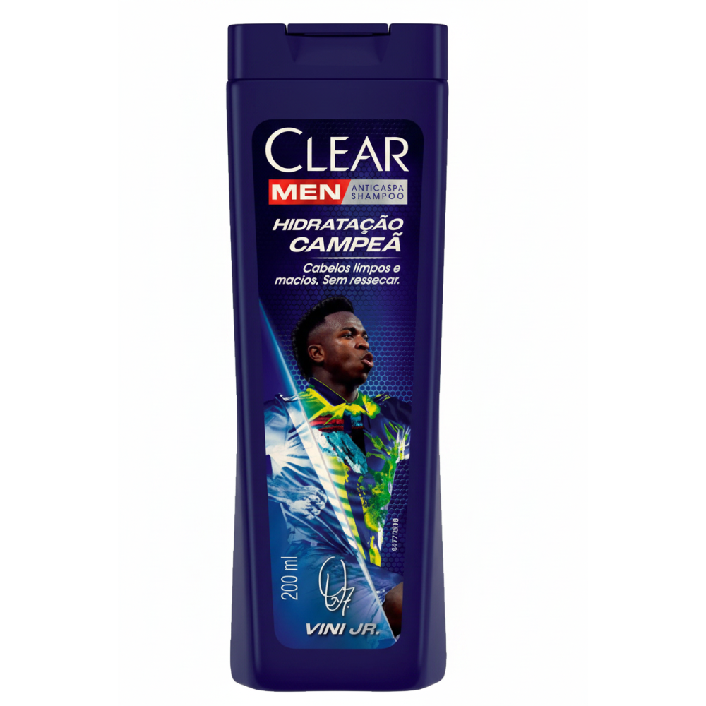 SHAMPOO ANTICASPA CLEAR MEN HIDRATACAO CAMPEA VINI JUNIOR 200ML
