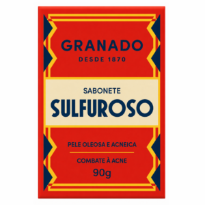 SABONETE SULFUROSO EM BARRA GRANADO ENXOFRE 10% COM 90G
