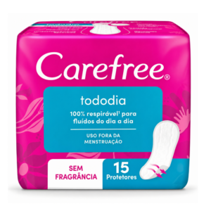 PROTETOR DIARIO CAREFREE TODO DIA SEM PERFUME 15 UNIDADES