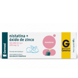 POMADA PARA ASSADURAS NISTATINA 100000UI/G + OXIDO DE ZINCO 200MG/G GERMED