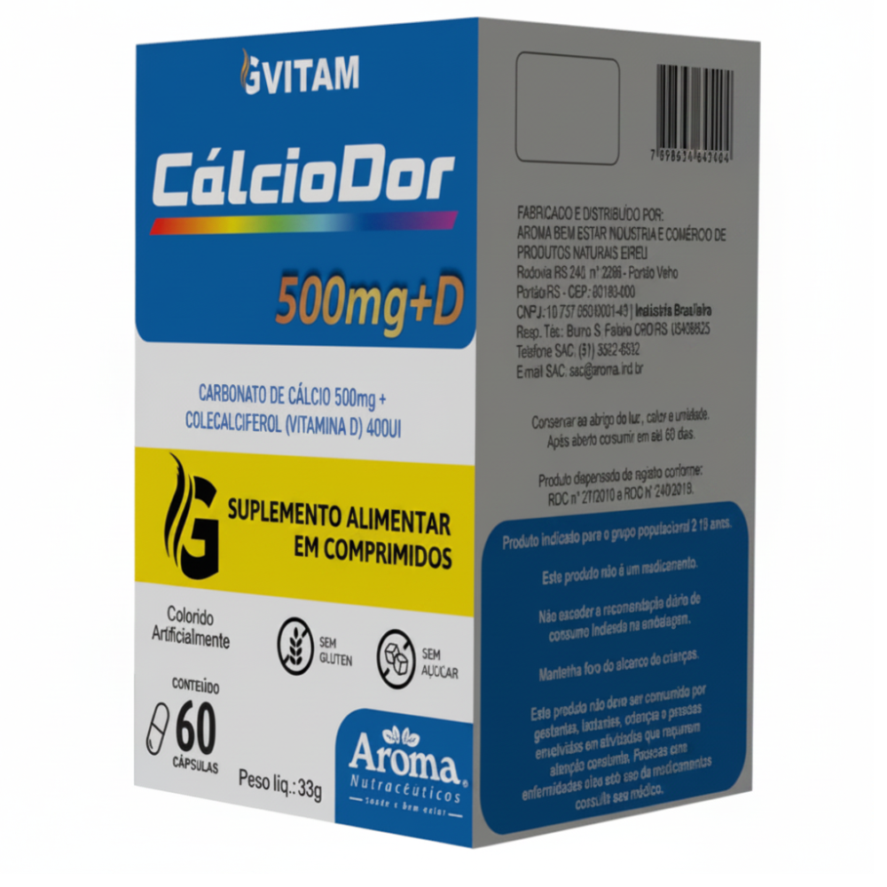 CALCIODOR 500MG +D3 60CAPSULAS AROMA
