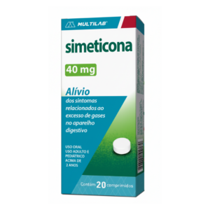 SIMETICONA 40MG 20 COMPRIMIDOS MULTILAB