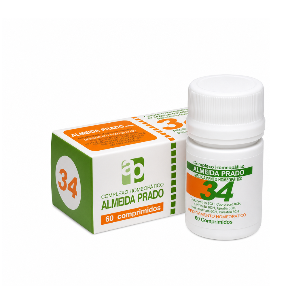 COMPLEXO 34 HOMEOPATICO ALMEIDA PRADO 60 COMPRIMIDOS